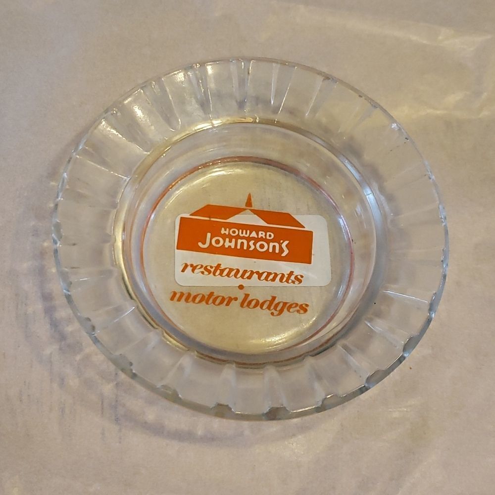 VINTAGE Ashtray Novelty Promo Ashtray Howard Johnsons Motor Lodge and Restaurant